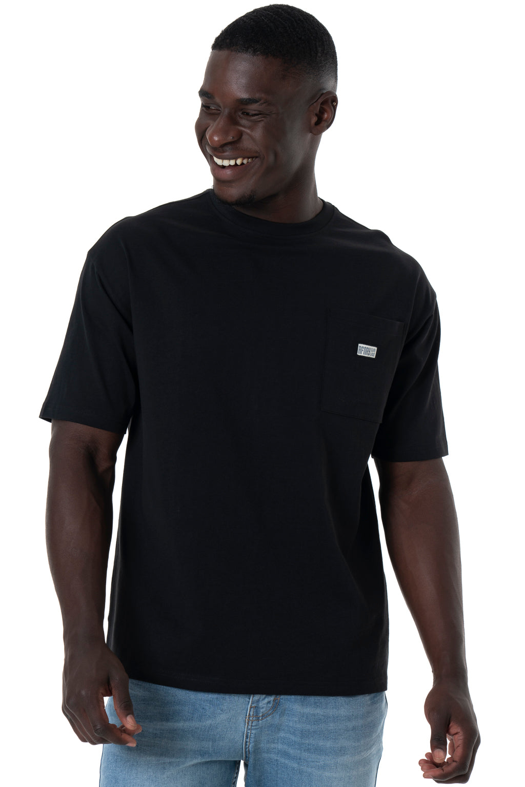 Black v neck hotsell t shirt with pocket