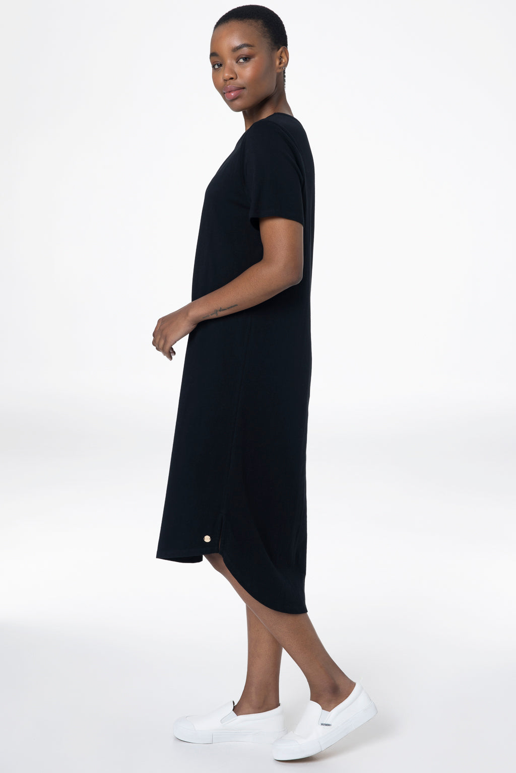 Mid calf shop t shirt dress