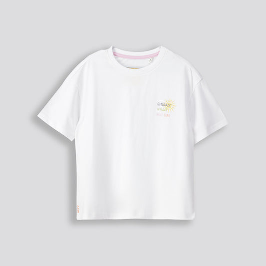 Kids Branded Tee _ 153139 _ Optic White