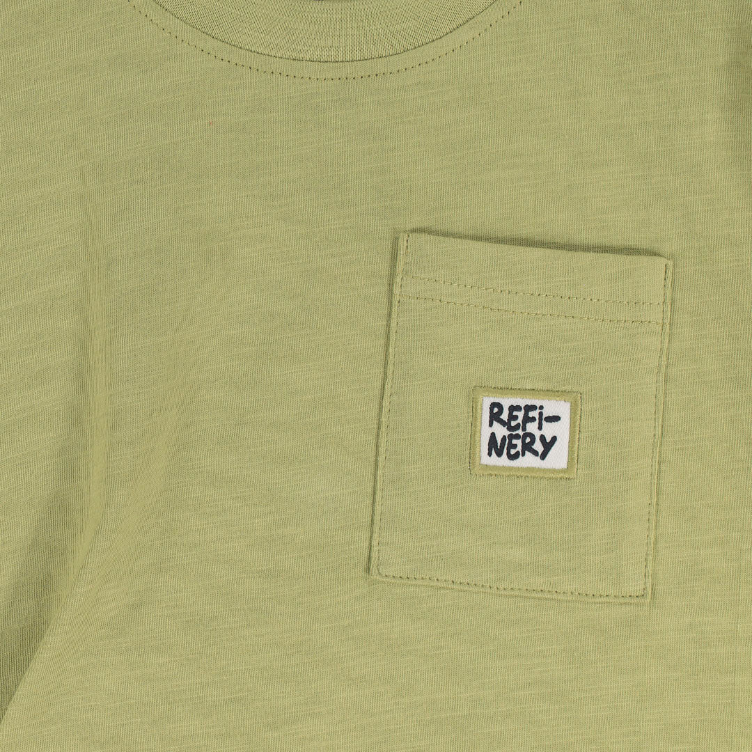 Boys Pocket Tee _ 153274 _ Chartreuse