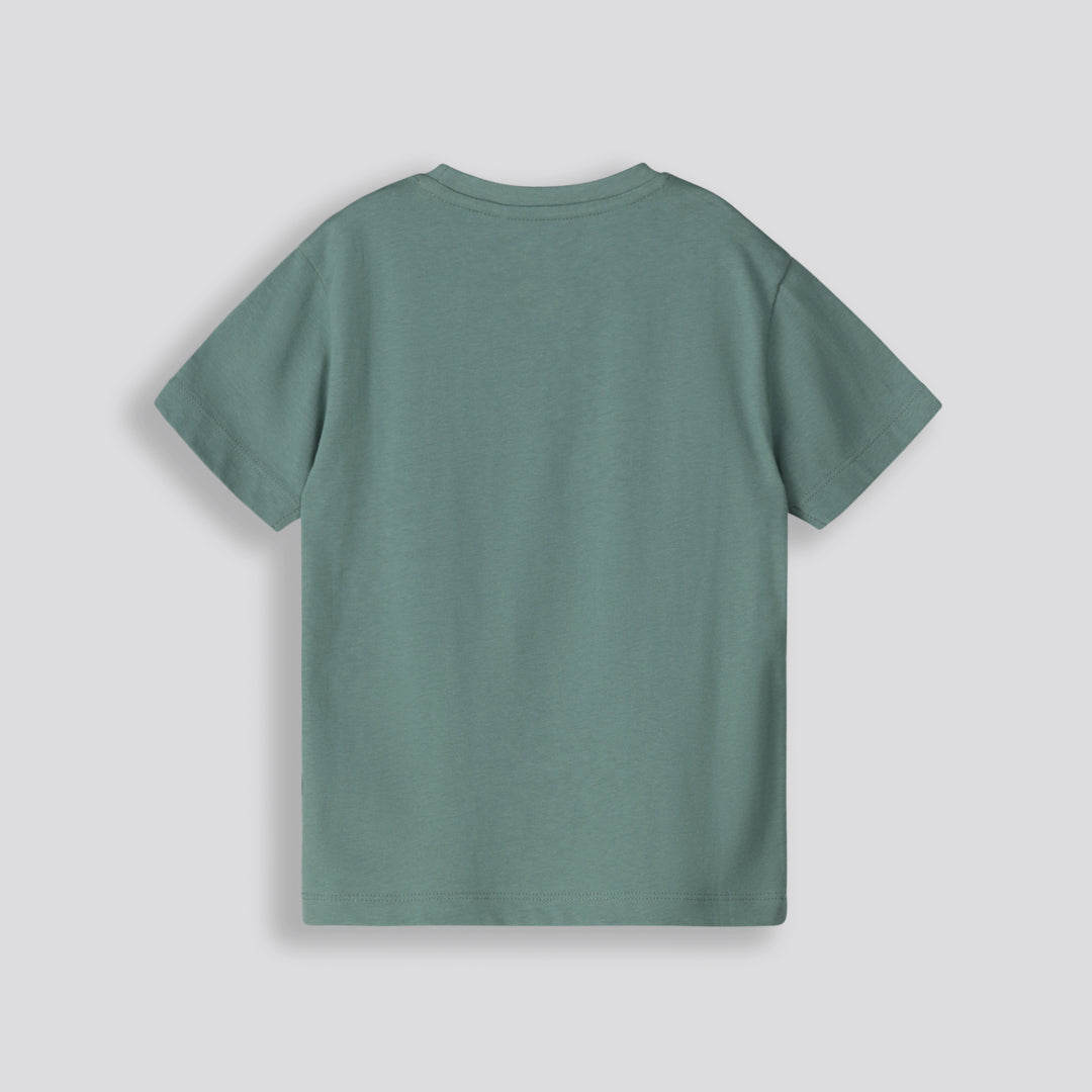 Boys Branded Tee _ 153321 _ Green