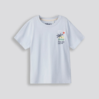 Boys Branded Tee _ 153329 _ Pale Blue