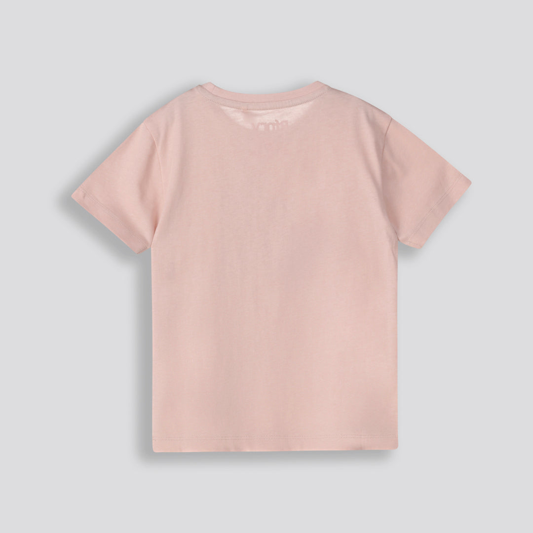 Boys Branded Tee _ 153330 _ Rose