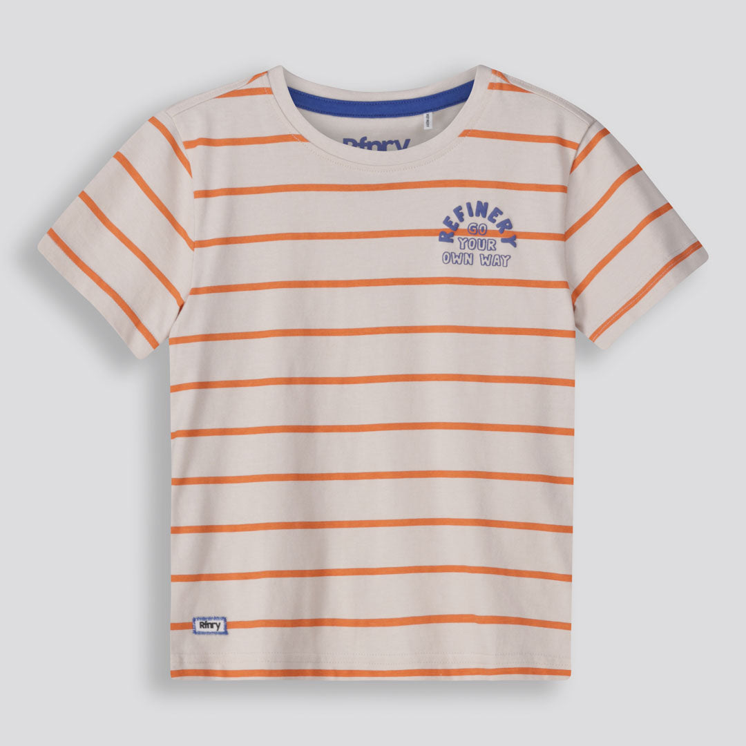 Boys Branded Tee _ 155768 _ Cement