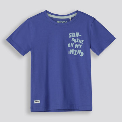 Boys Branded Tee _ 155746 _ Blue