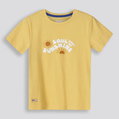 Boys Branded Tee _ 155749 _ Yellow