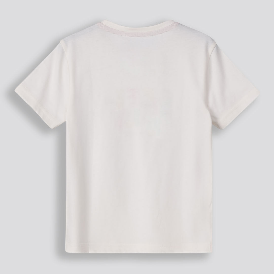 Boys Branded Tee _ 155764 _ Off White