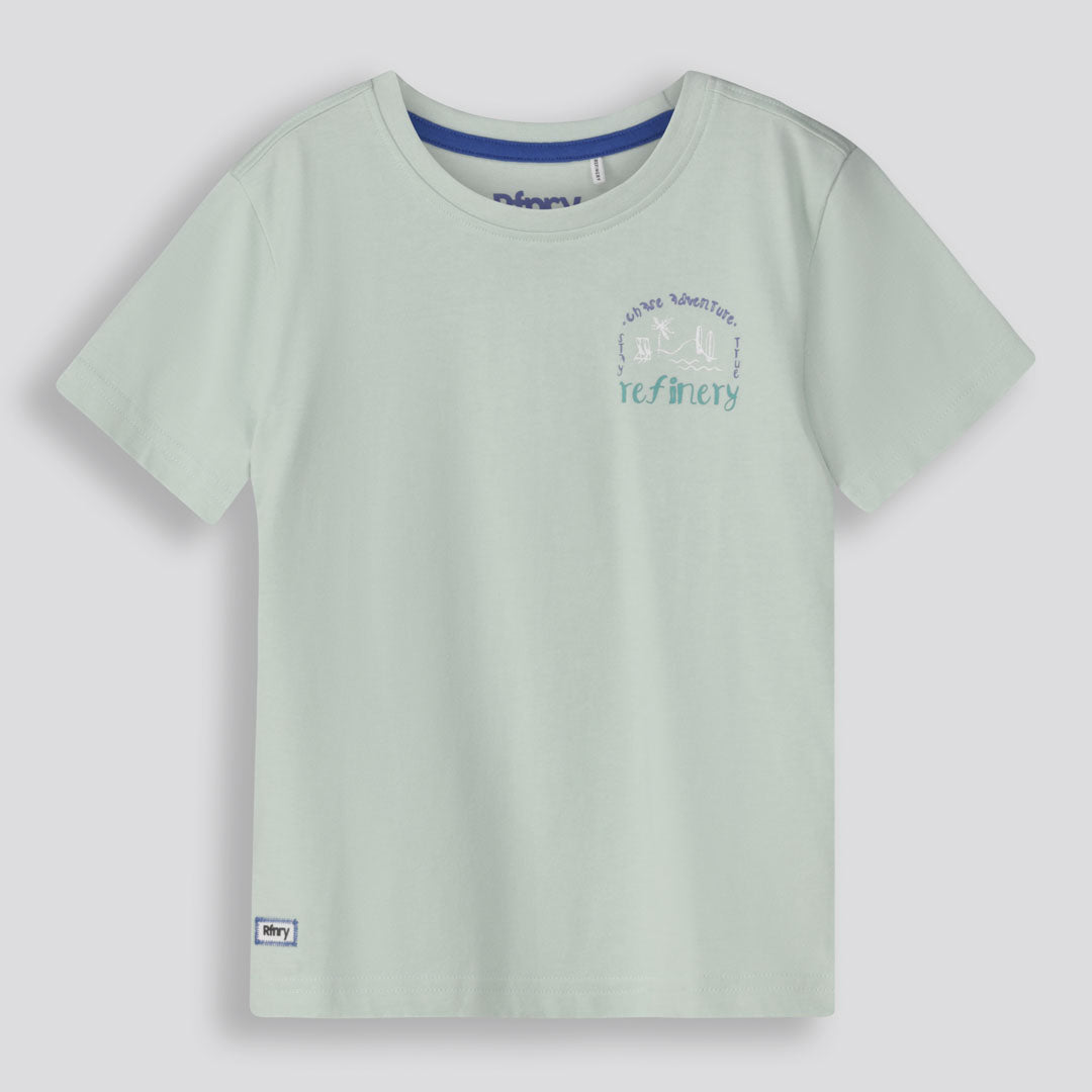 Boys Branded Tee _ 155766 _ Sage