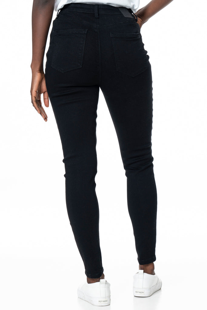 Rf09 High Waisted Skinny Jeans _ 135677 _ Black from REFINERY – Refinery
