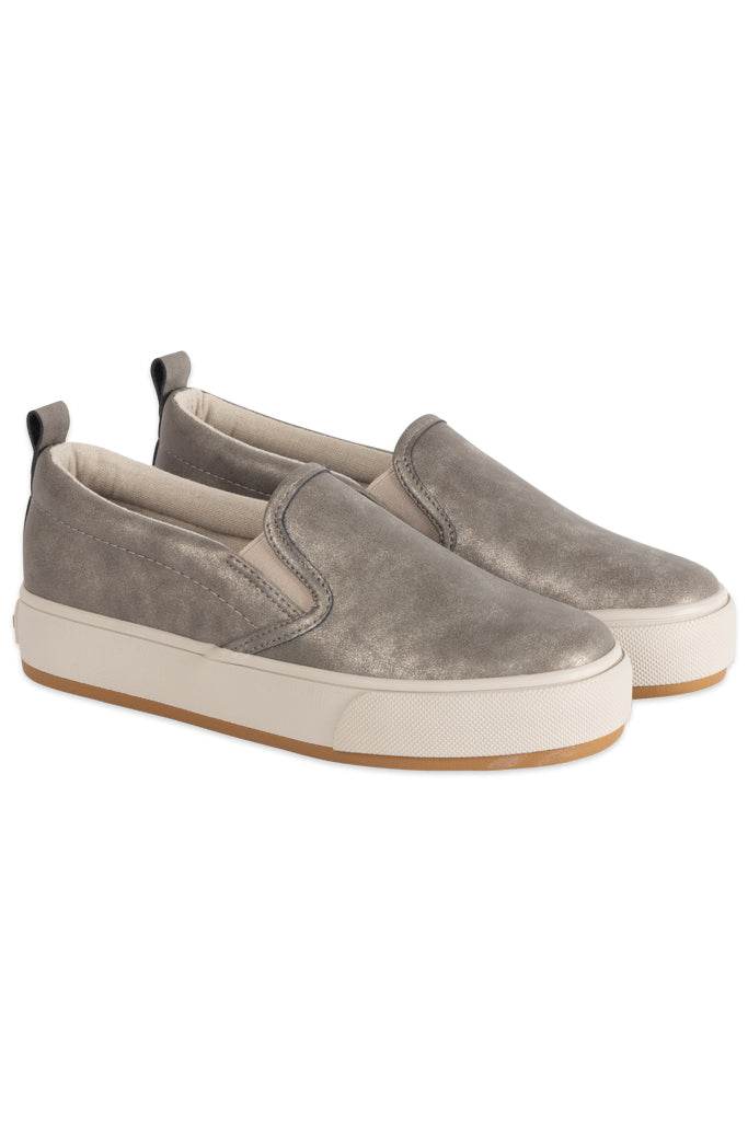 Metallic Slip On Sneaker _ 147576 _ Grey from REFINERY – Refinery