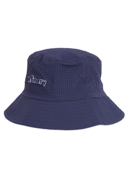 Seersucker Bucket Hat _ 150715 _ Navy