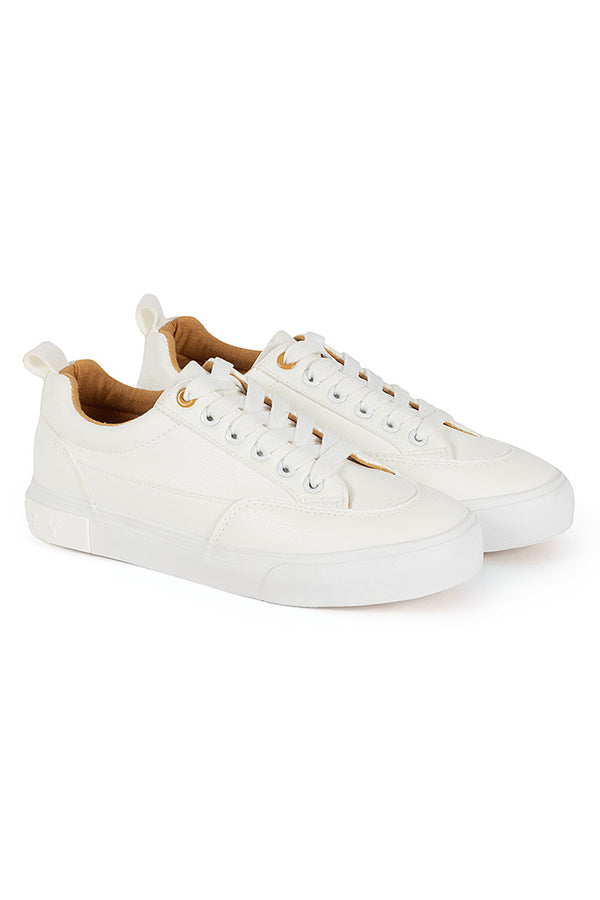 Lace-Up Sneaker _ 143646 _ White from REFINERY – Refinery