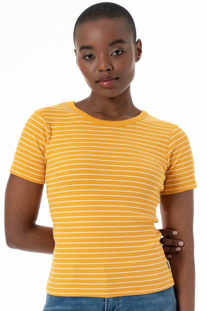 Crew Neck T-Shirt _ 152253 _ Ochre