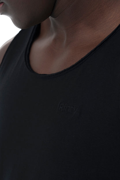 Raw Edge Tank _ 151880 _ Black