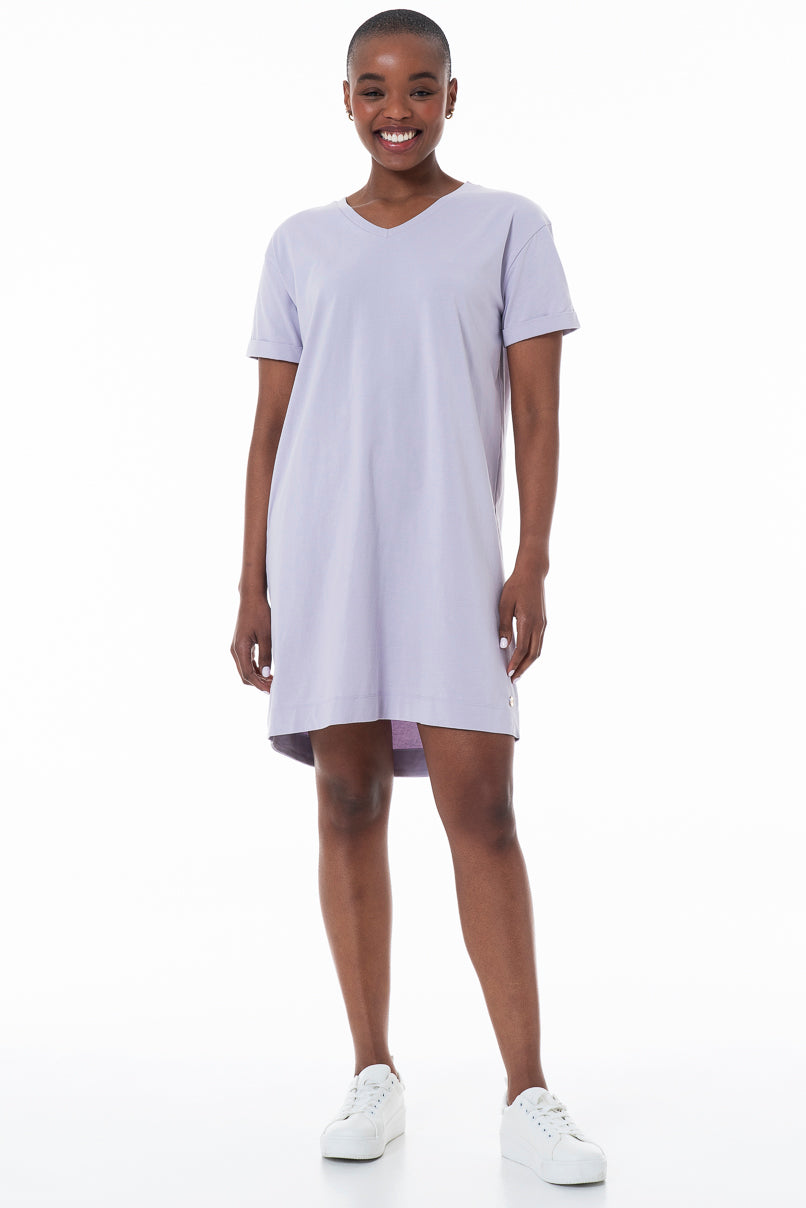 Mauve t shirt dress best sale