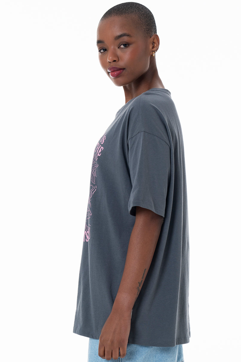 Oversize Statement T-Shirt _ 152280 _ Grey