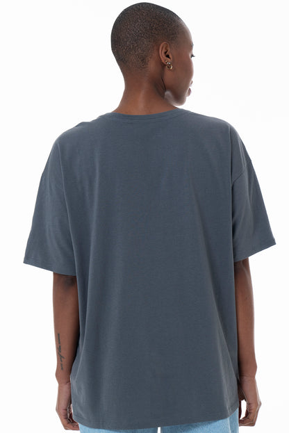 Oversize Statement T-Shirt _ 152280 _ Grey