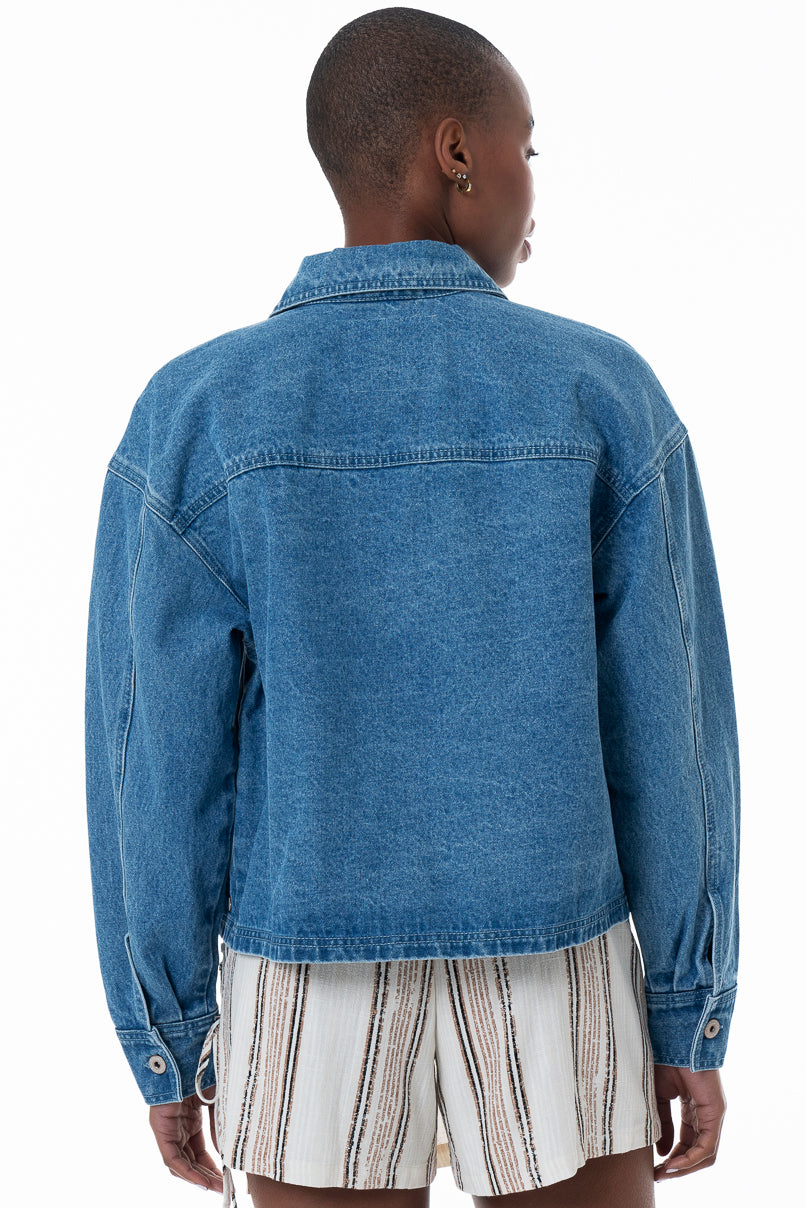 Denim Jacket _ 152422 _ Mid Wash