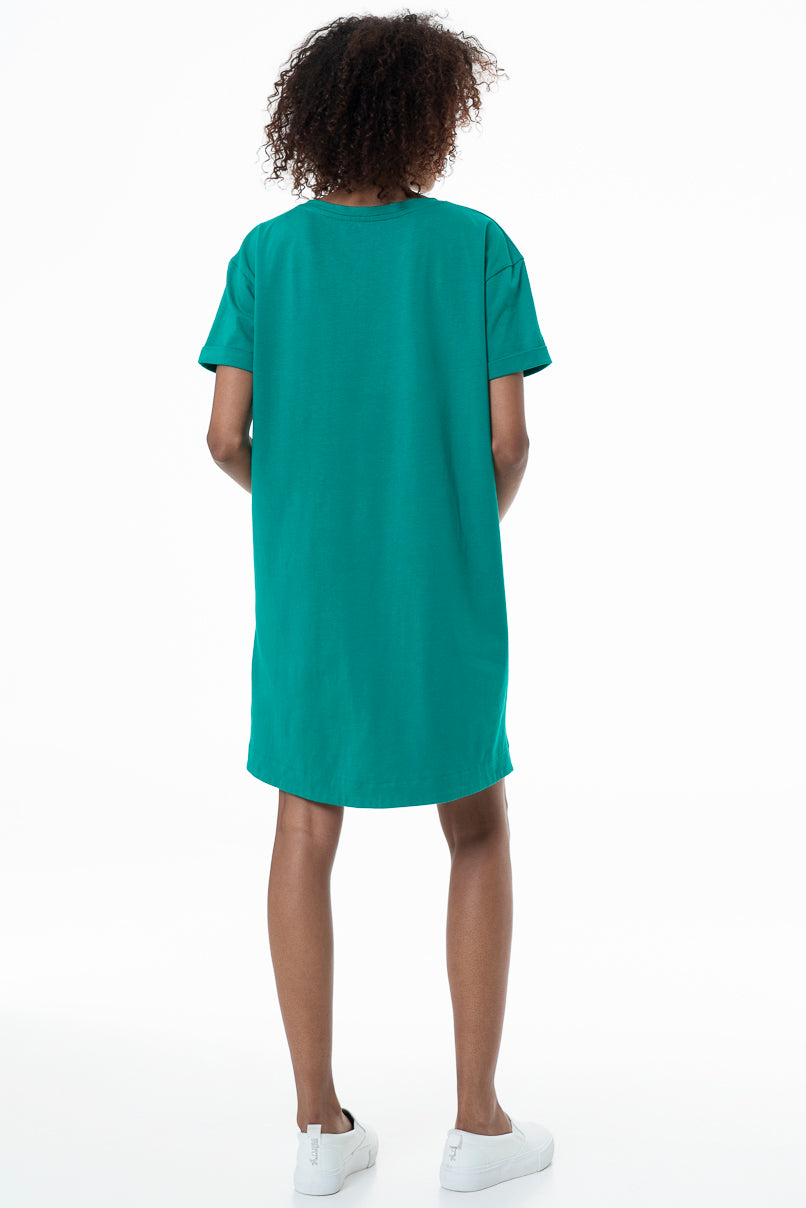 Teal tshirt dress online