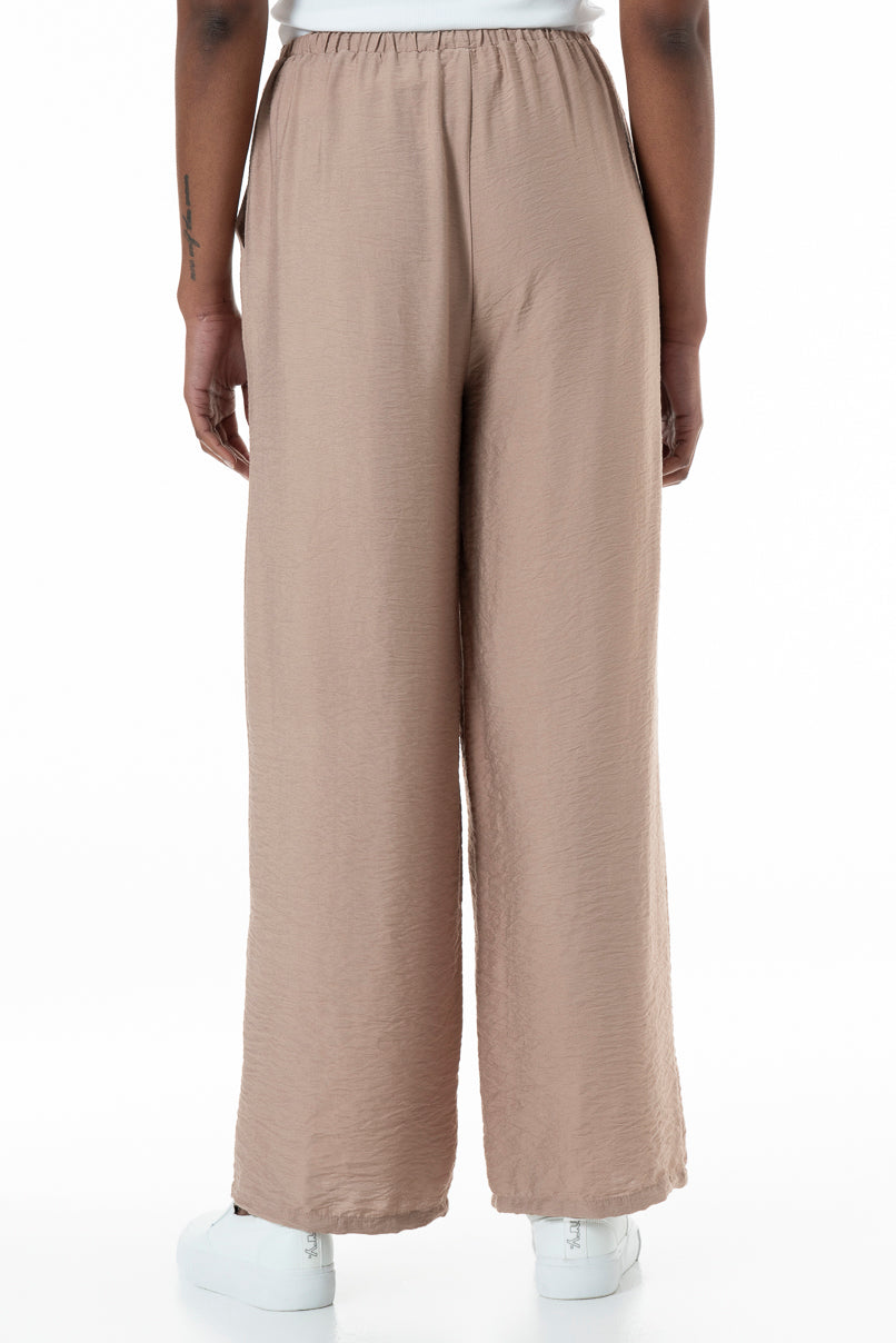 Elasticated Pants _ 152035 _ Taupe