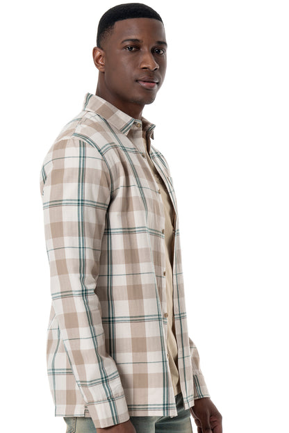 Check Shirt _ 156116 _ Natural