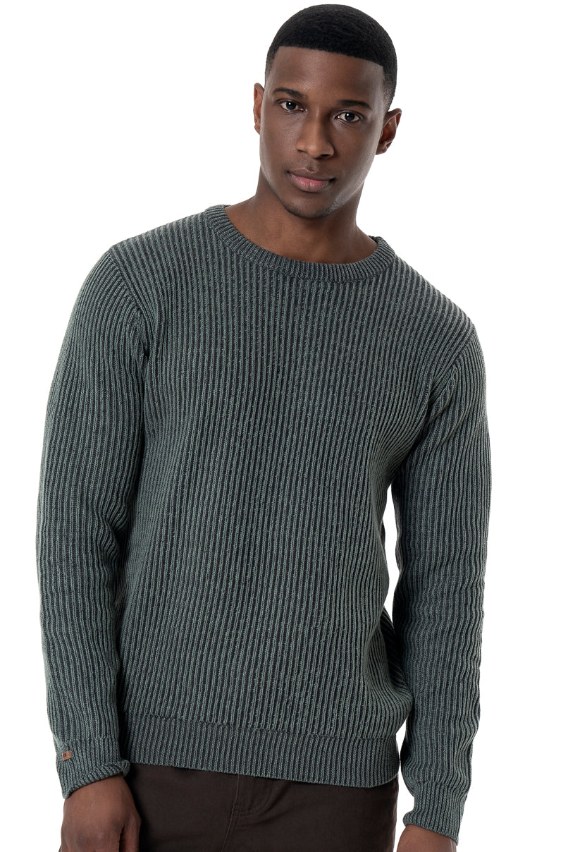 Ribbed Knit Jersey _ 156040 _ Fatigue