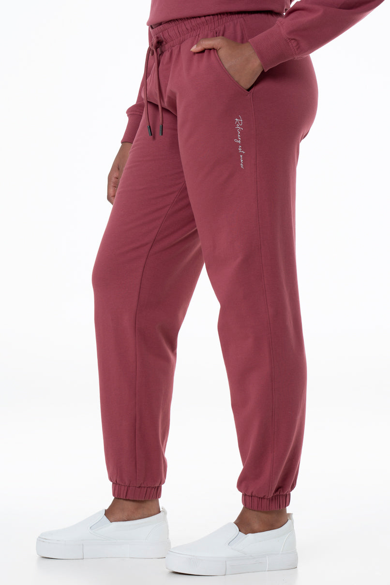 Relaxed Fit Track Pants _ 146937 _ Mauve