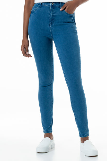 Rf09 Hi-Waisted Skinny Jeans _ 151010 _ Mid Wash