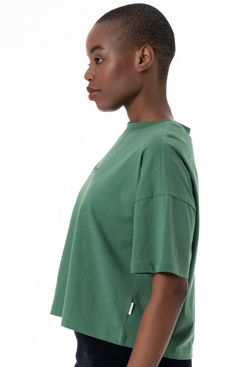 Boxy Branded T-Shirt _ 152269 _ Green