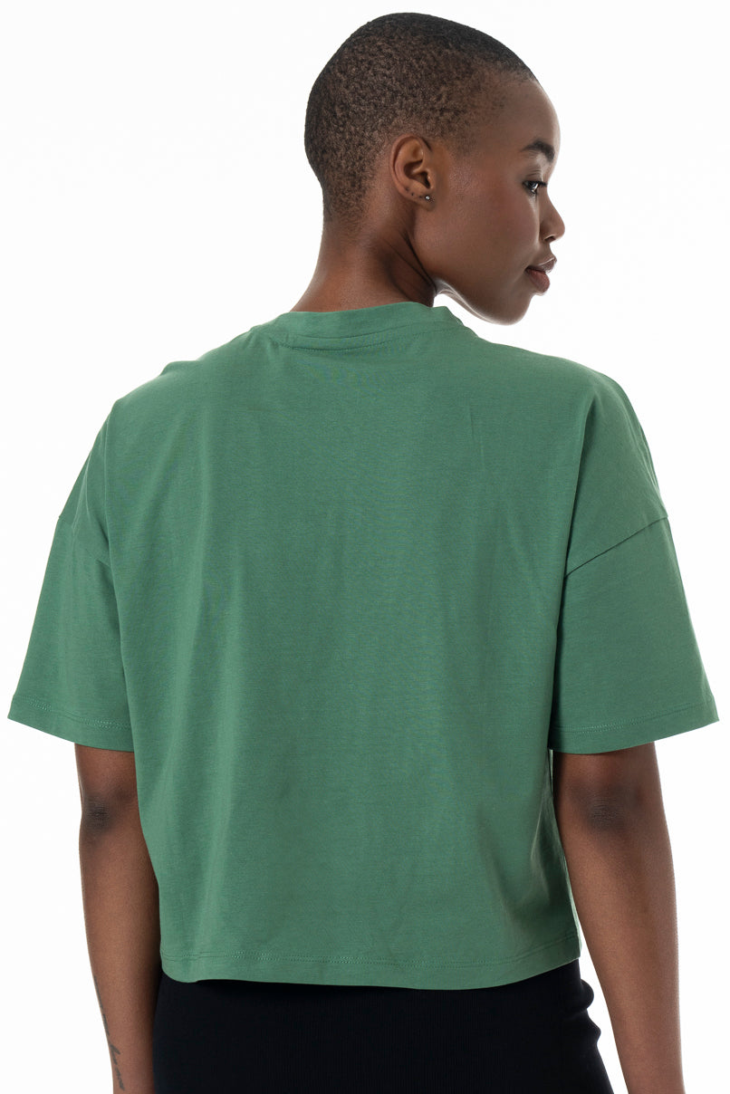 Boxy Branded T-Shirt _ 152269 _ Green