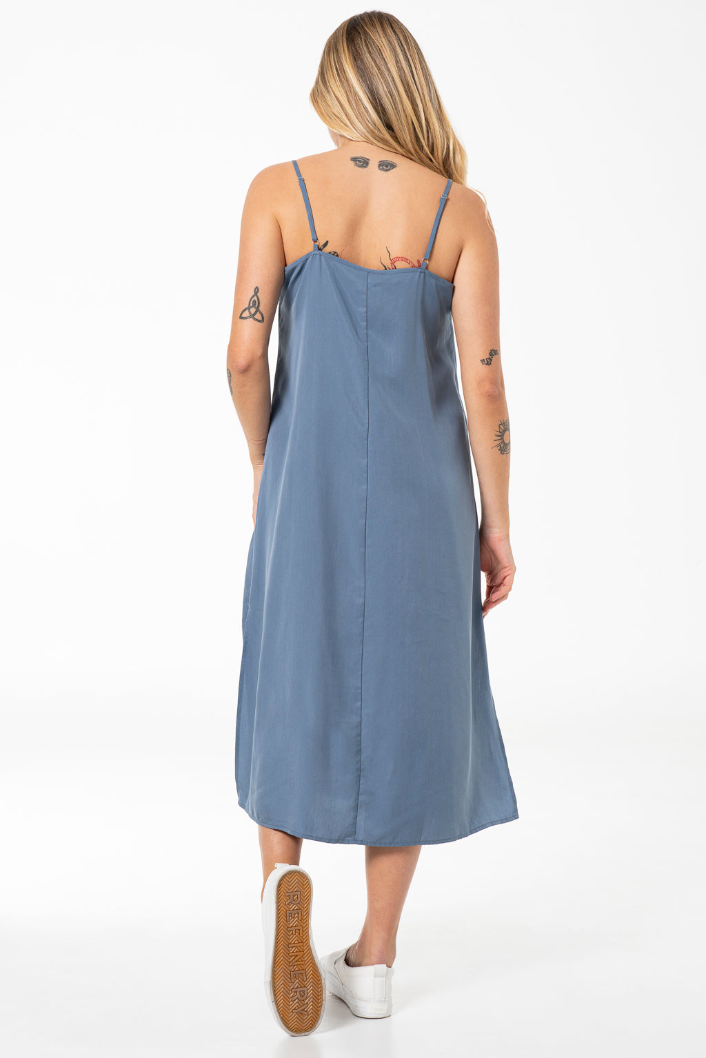 Chambray sale slip dress