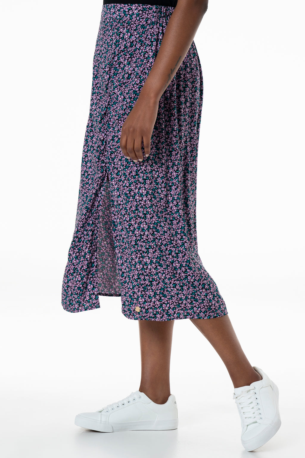 Side Rouched Skirt _ 143389 _ Purple from REFINERY – Refinery