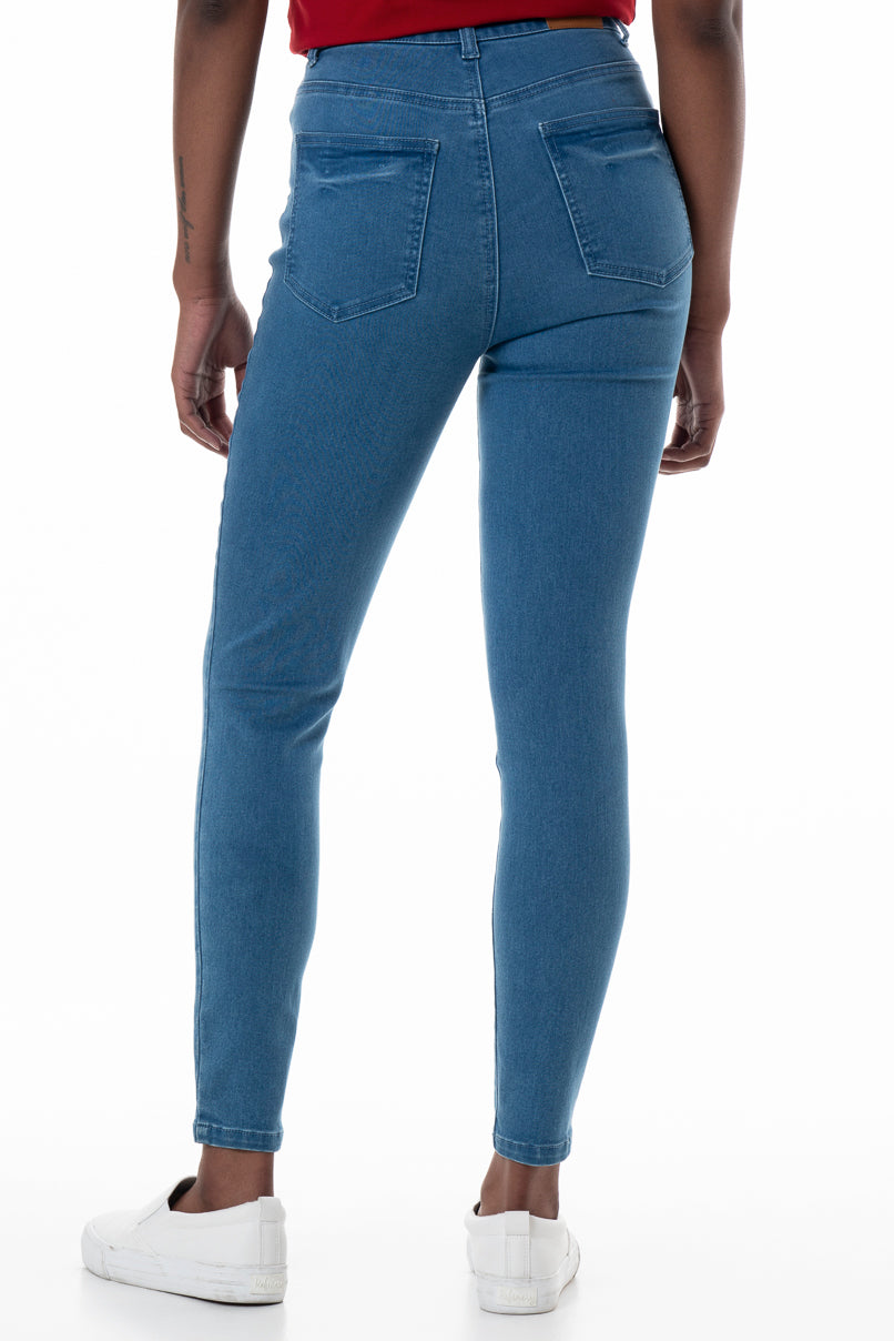 Rf09 Hi-Waisted Skinny Jeans _ 148252 _ Mid Wash from REFINERY – Refinery