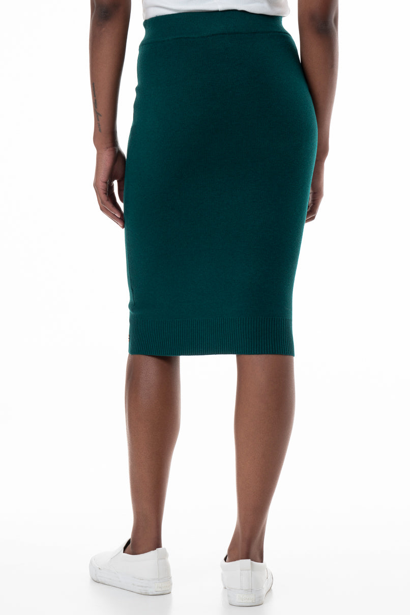 Knit green skirt hotsell