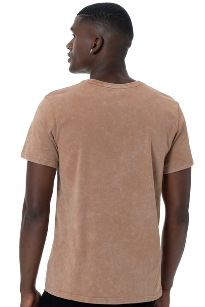 Acid Wash T-Shirt _ 147298 _ Brown