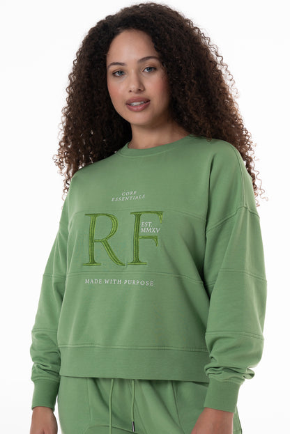 Crew Sweat Top _ 146928 _ Green