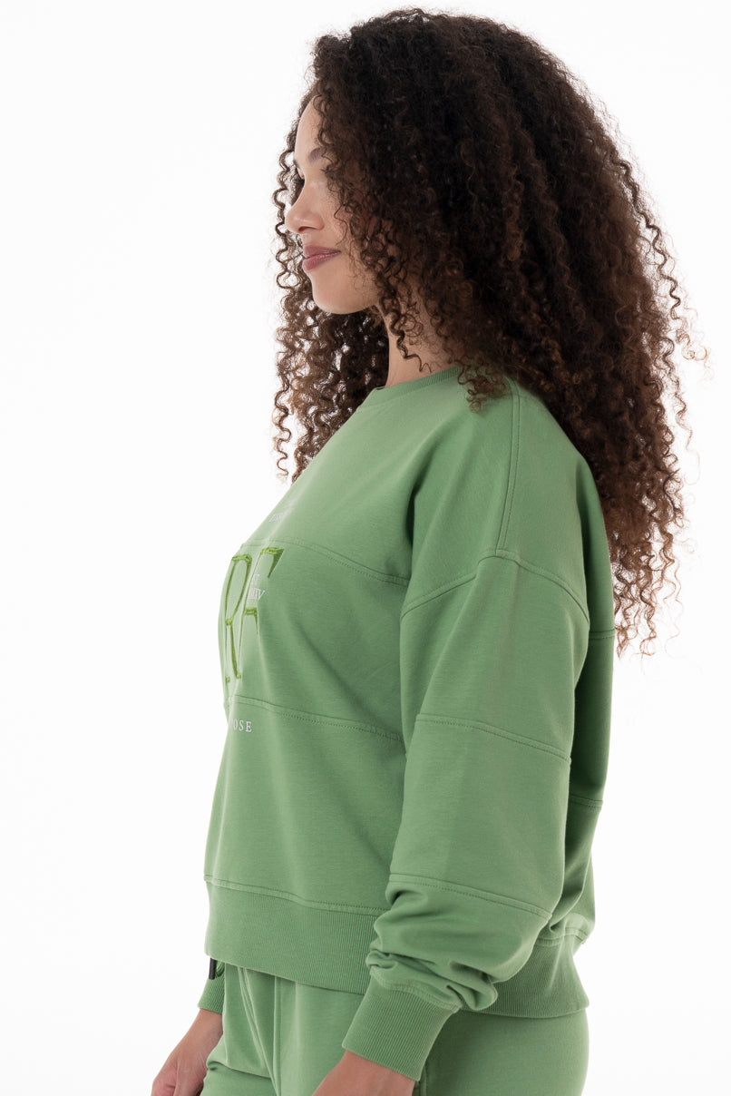 Crew Sweat Top _ 146928 _ Green