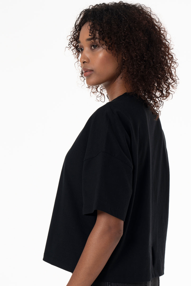 Boxy Branded T-Shirt _ 152676 _ Black