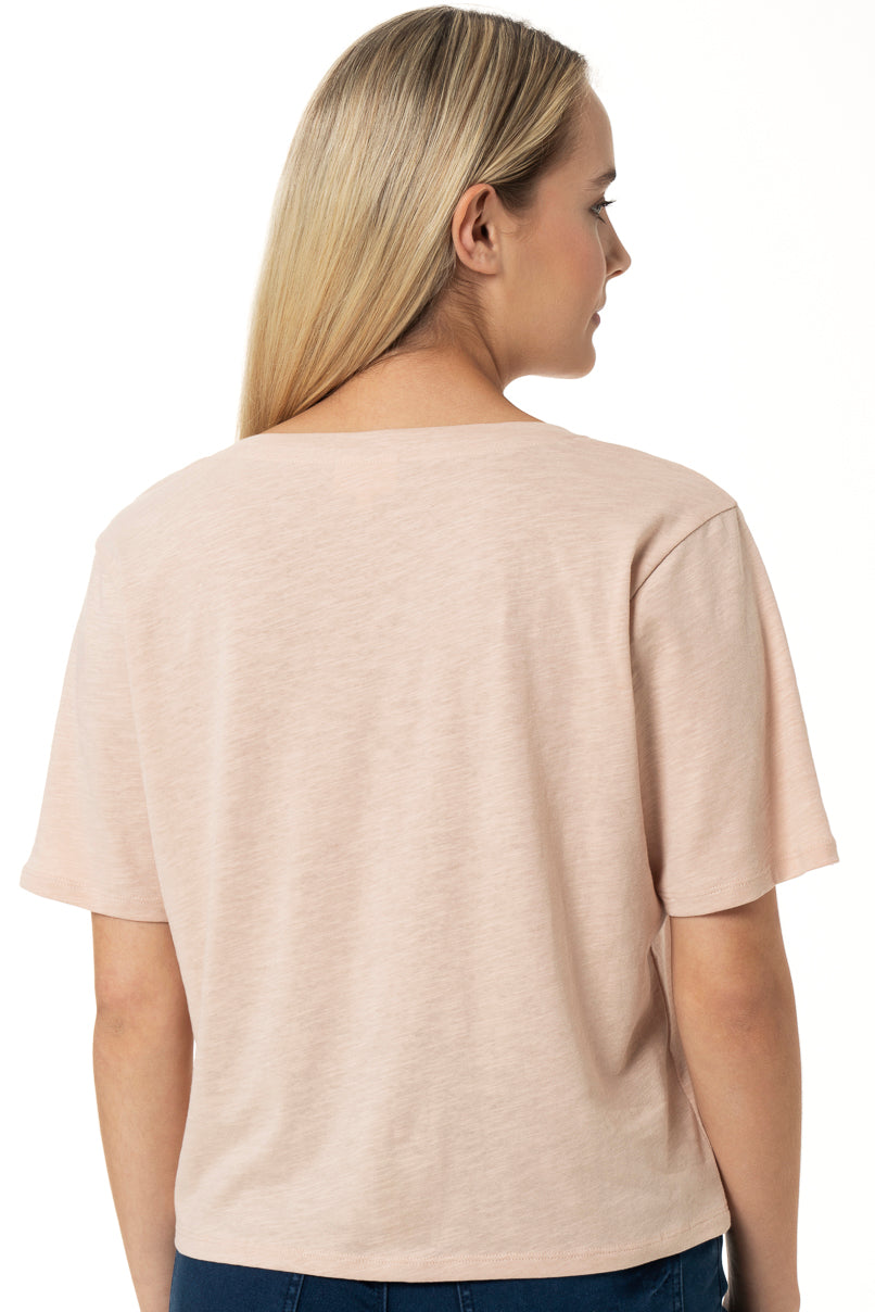 Boxy T-Shirt _ 150054 _ Rose